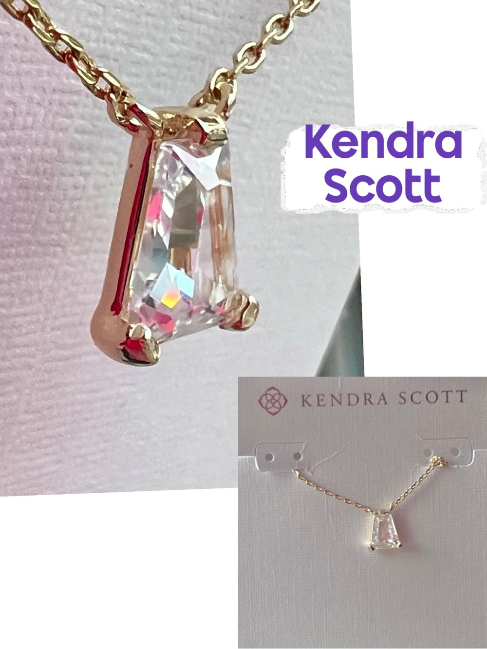 Kendra Scott, Unique Designer, Pendant, Necklace, Tons of Sparkle! NEW with TAGS